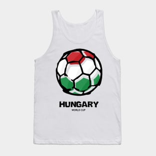 Hungary Football Country Flag Tank Top